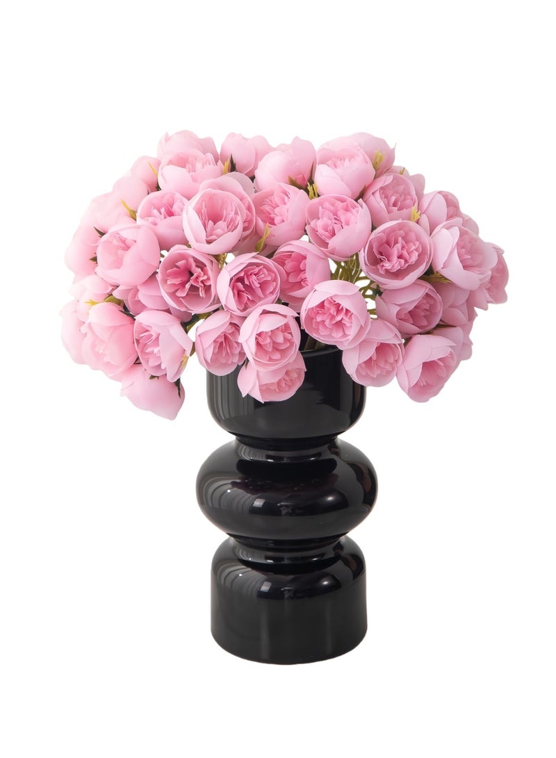 باقة زهور الپيونيا الوردية الاصطناعية - للزخرفة المنزلية والحفلات والزواج - Image 1